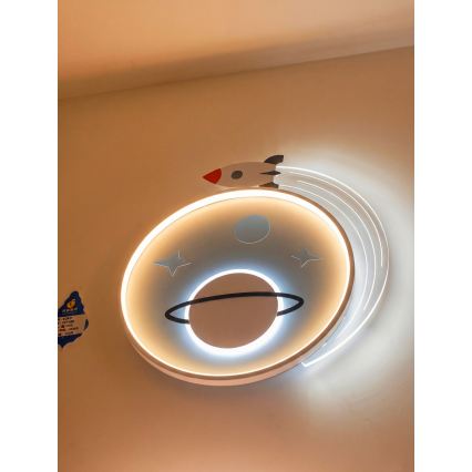 Brilagi -LED Detské stropné svietidlo STARSHIP LED/64W/230V 3000/4500K modré