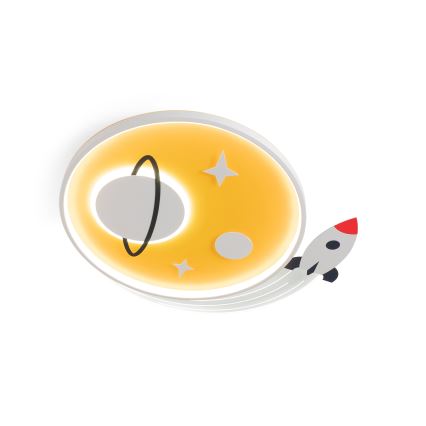 Brilagi -LED Detské stropné svietidlo STARSHIP LED/64W/230V 3000/4500K žltá