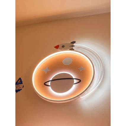 Brilagi -LED Detské stropné svietidlo STARSHIP LED/64W/230V 3000/4500K žltá