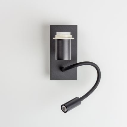 Brilagi - LED flexibilné nástenné svietidlo BOBO 1xE27/25W/230V + LED/3W čierna/ružová