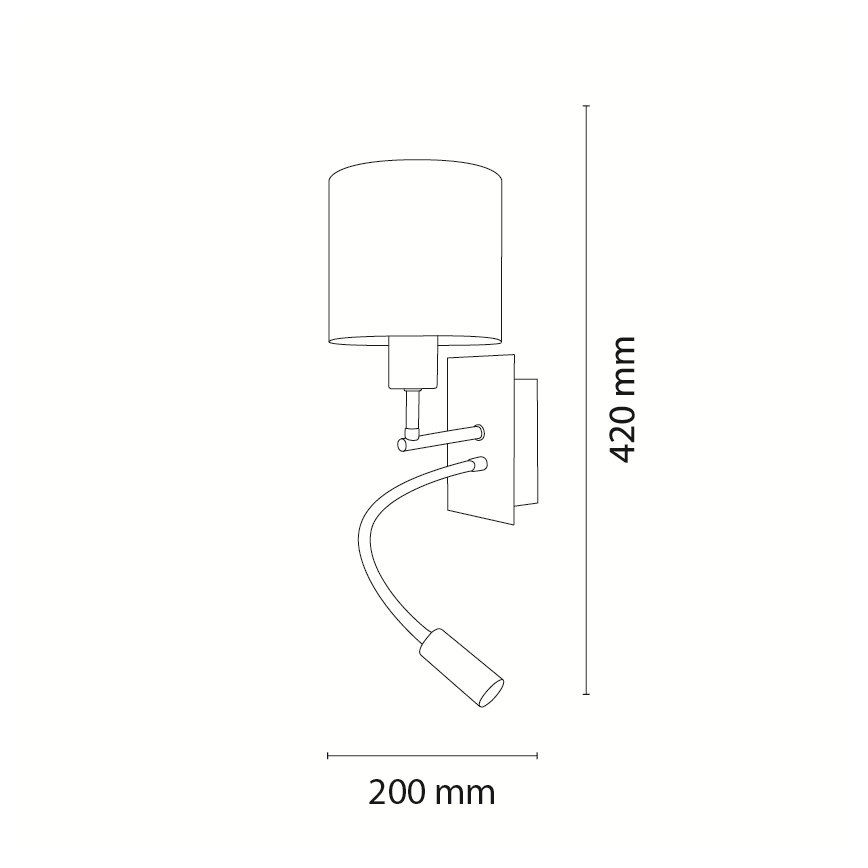 Brilagi - LED Detská flexibilná nástenná lampa BOBO 1xE27/25W/230V + LED/3W matný chróm/biela/zvieratká