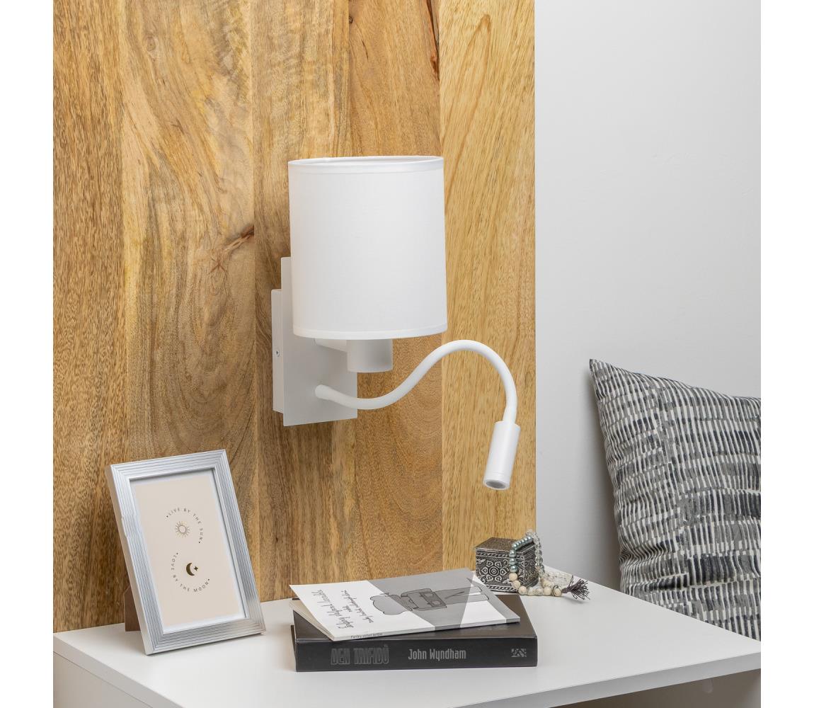 Brilagi Brilagi - LED Flexibilná nástenná lampa 1xE27/25W/230V + LED/3W biela