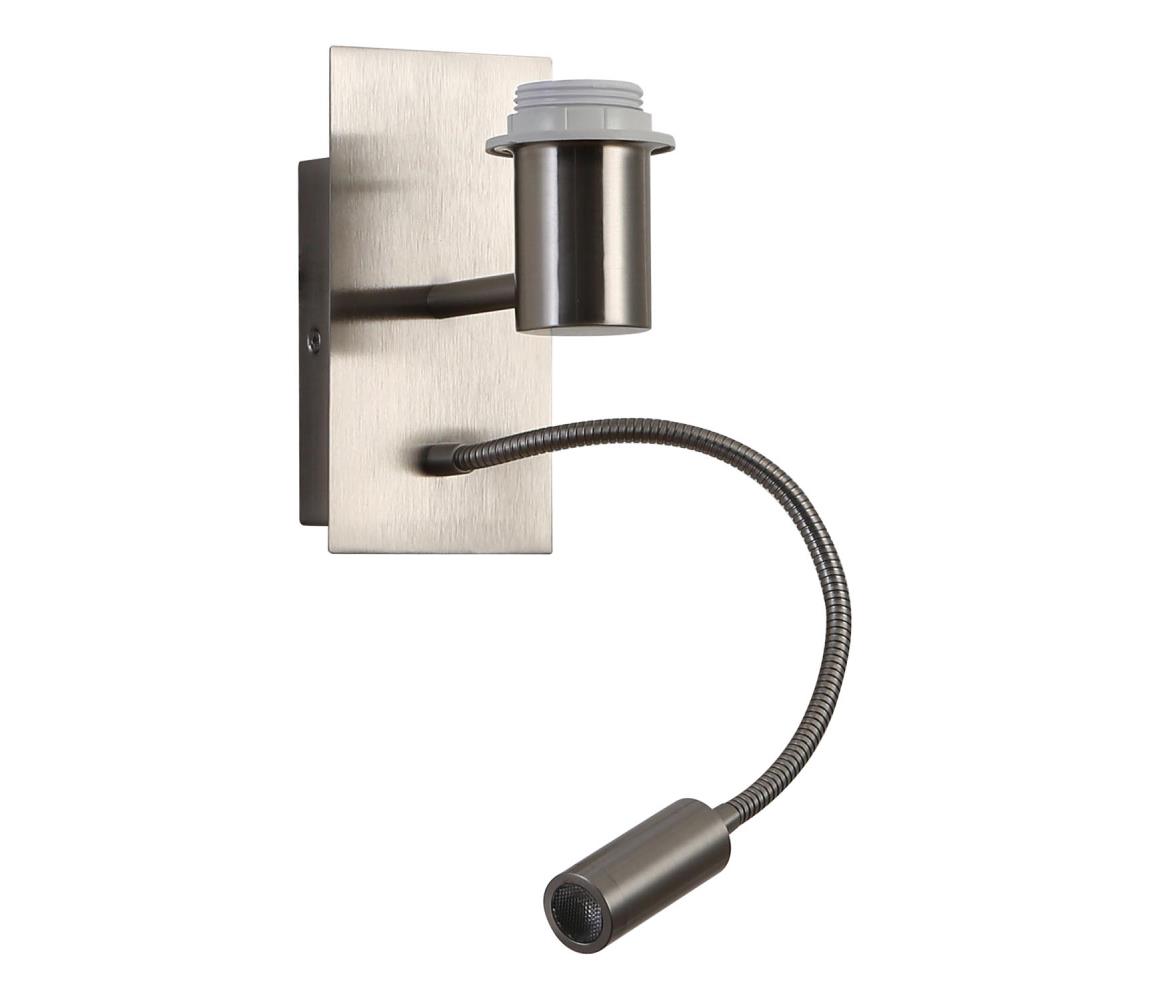 Brilagi Brilagi - LED Flexibilná nástenná lampa 1xE27/25W/230V + LED/3W matný chróm