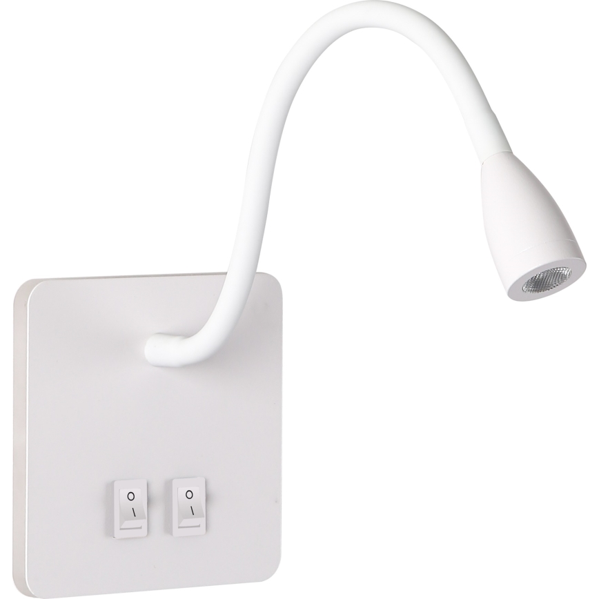 Brilagi - LED Flexibilná nástenná lampa MAYA Double LED/4W/230V + LED/3W biela
