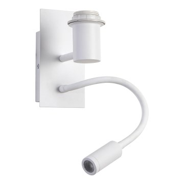 Brilagi - LED Flexibilná nástenná lampa NUBILA 1xE27/25W/230V + LED/3W biela