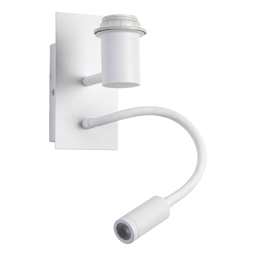 Brilagi - LED Flexibilná nástenná lampa NUBILA 1xE27/25W/230V + LED/3W biela