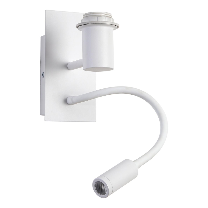 Brilagi - LED flexibilná nástenná lampa NUBILA 1xE27/25W/230V + LED/3W biela/žltá