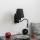 Brilagi - LED Flexibilná nástenná lampa NUBILA 1xE27/25W/230V + LED/3W čierna