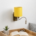 Brilagi - LED Flexibilná nástenná lampa NUBILA 1xE27/25W/230V + LED/3W mosadz/žltá
