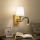 Brilagi - LED Flexibilná nástenná lampa NUBILA WOOD 1xE27/25W/230V + LED/3W dub/krémová
