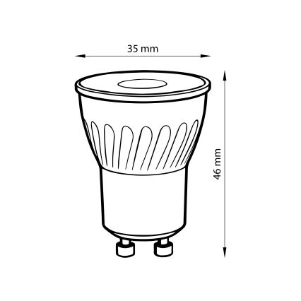 Brilagi - LED keramická žiarovka GU10/5W/230V 3000K biela