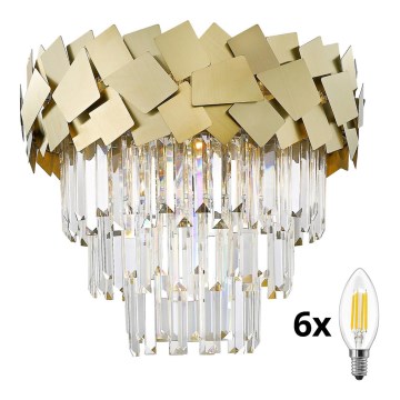 Brilagi - LED Krištáľové stropné svietidlo MIRAGE 6xE14/40W/230V