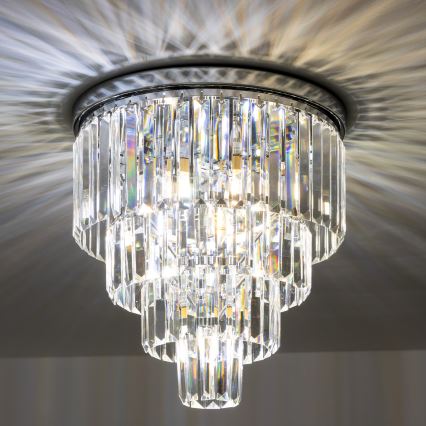 Brilagi - LED Krištáľové stropné svietidlo MOZART 5xE14/40W/230V lesklý chróm