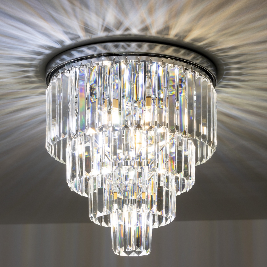 Brilagi - LED Krištáľové stropné svietidlo MOZART 5xE14/40W/230V lesklý chróm