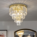Brilagi - LED krištáľové stropné svietidlo MOZART 5xE14/40W/230V priemer 40 cm zlaté