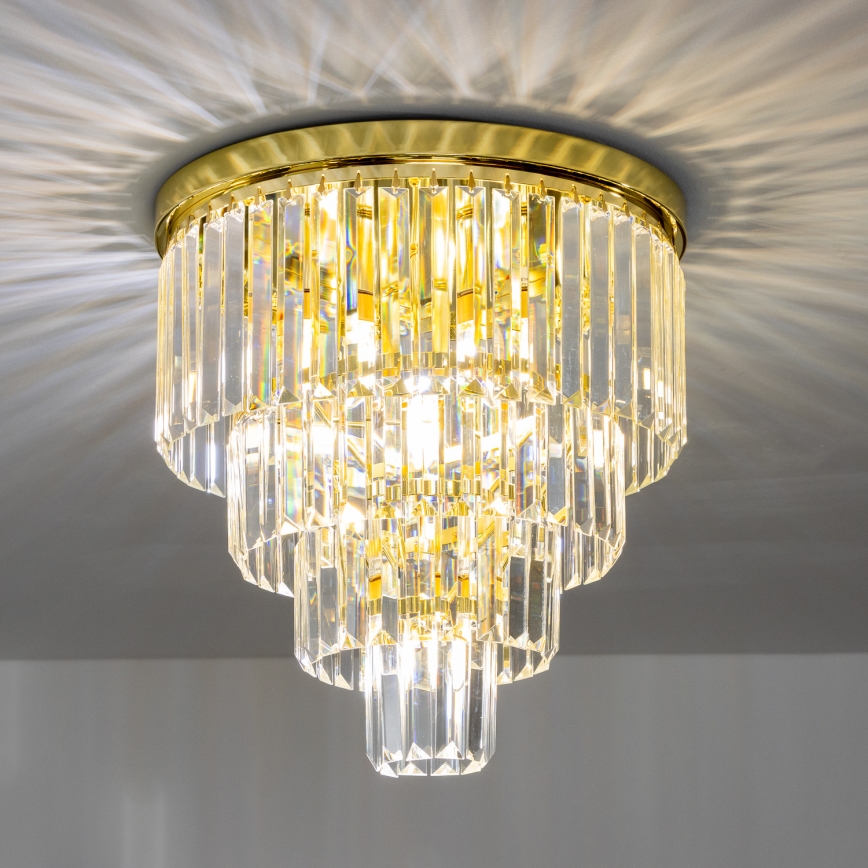 Brilagi - LED Krištáľové stropné svietidlo MOZART 5xE14/40W/230V zlatá