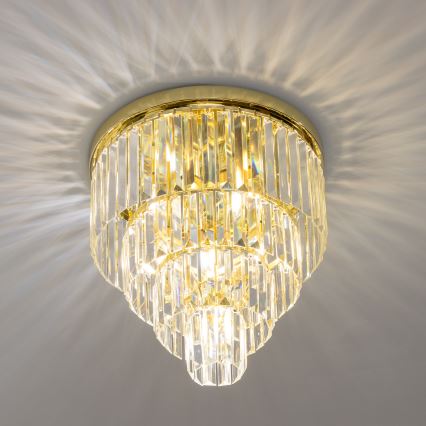 Brilagi - LED Krištáľové stropné svietidlo MOZART 5xE14/40W/230V zlatá