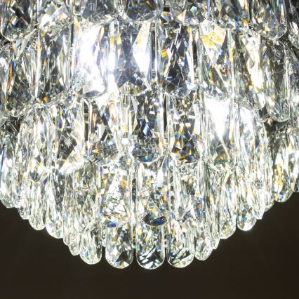 Brilagi - LED Krištáľové stropné svietidlo VELURE 5xE14/40W/230V čierna