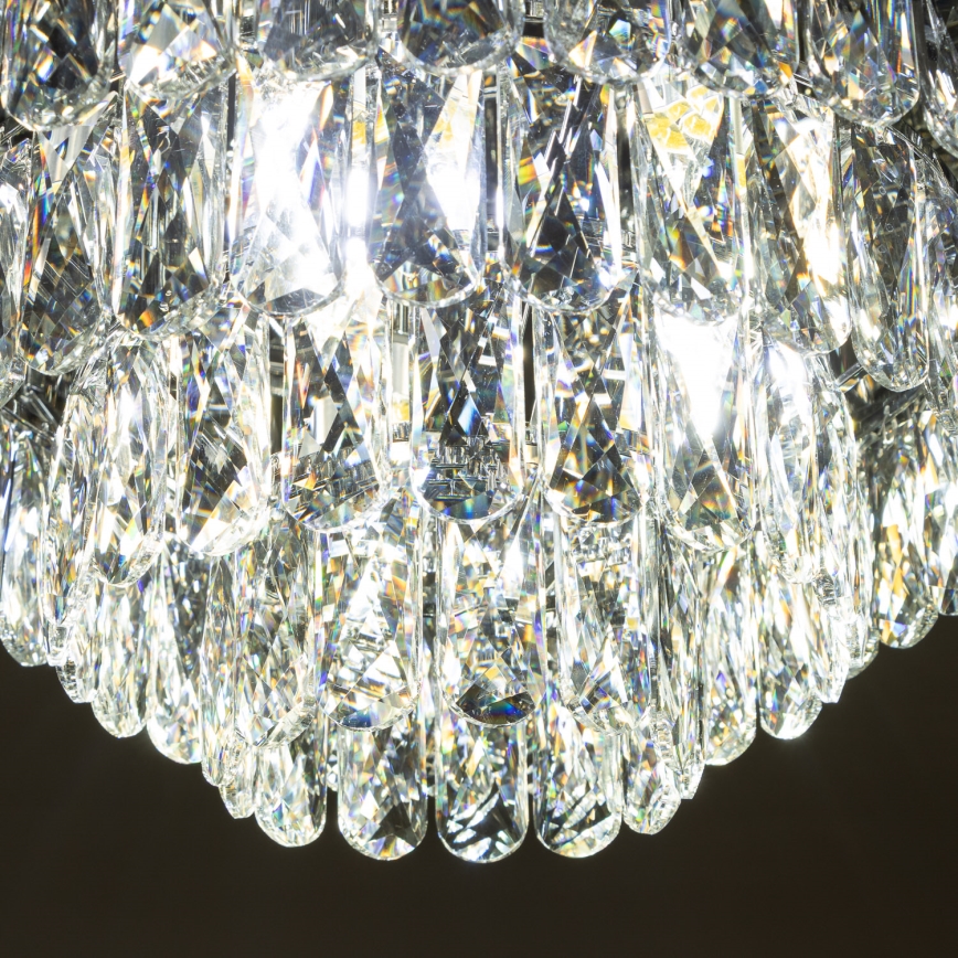 Brilagi - LED Krištáľové stropné svietidlo VELURE 5xE14/40W/230V čierna