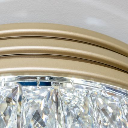 Brilagi - LED Krištáľové stropné svietidlo VELURE 5xE14/40W/230V zlatá