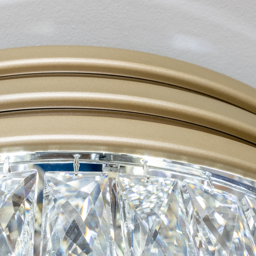 Brilagi - LED Krištáľové stropné svietidlo VELURE 5xE14/40W/230V zlatá