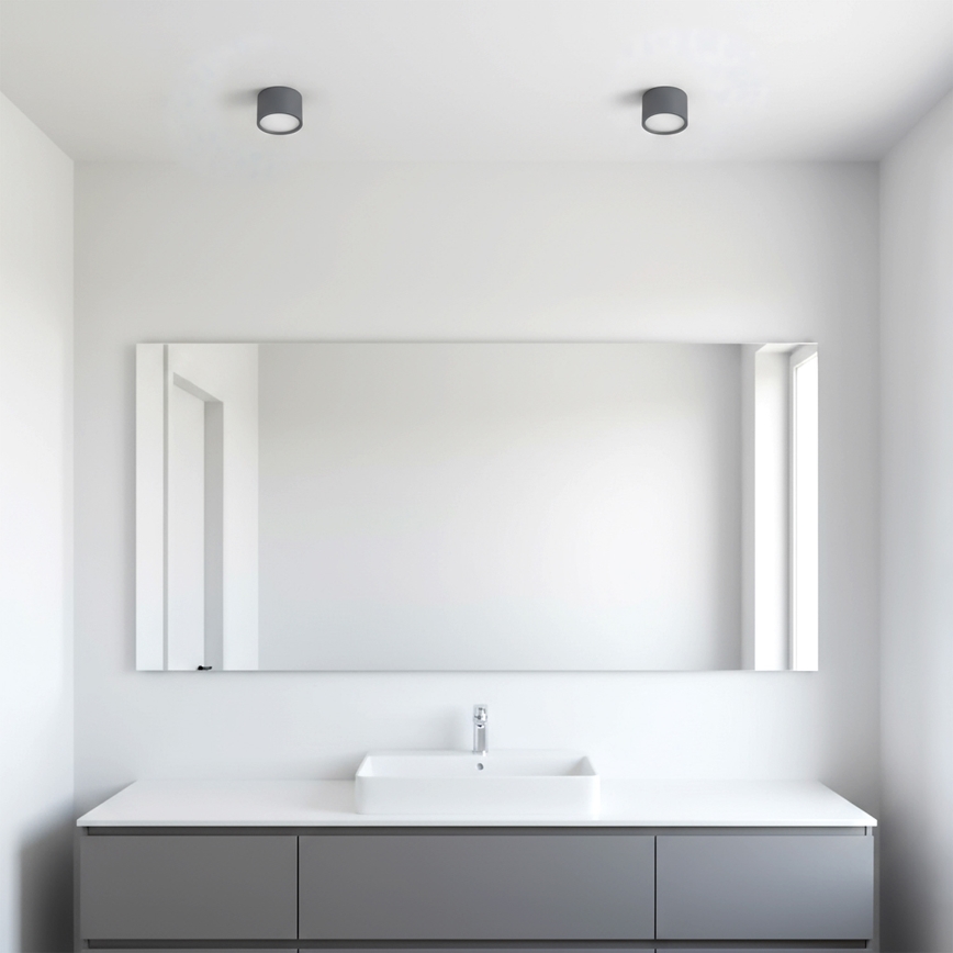 BRILAGI - LED Kúpeľňové bodové svietidlo SMOOTH 1xGX53/15W/230V 60x82 mm antracit IP54