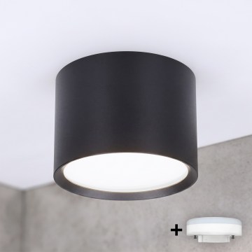 BRILAGI - LED Kúpeľňové bodové svietidlo SMOOTH 1xGX53/15W/230V 60x82 mm čierna IP54