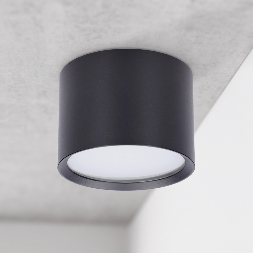 BRILAGI - LED Kúpeľňové bodové svietidlo SMOOTH 1xGX53/15W/230V 60x82 mm čierna IP54