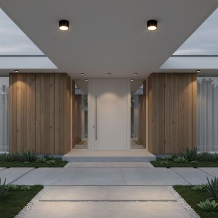 BRILAGI - LED Kúpeľňové bodové svietidlo SMOOTH 1xGX53/15W/230V 60x82 mm čierne IP54