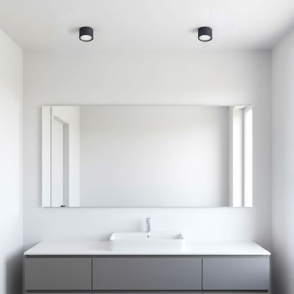 BRILAGI - LED Kúpeľňové bodové svietidlo SMOOTH 1xGX53/15W/230V 60x82 mm čierne IP54