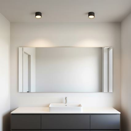 BRILAGI - LED Kúpeľňové bodové svietidlo SMOOTH 1xGX53/15W/230V 60x82 mm čierne IP54