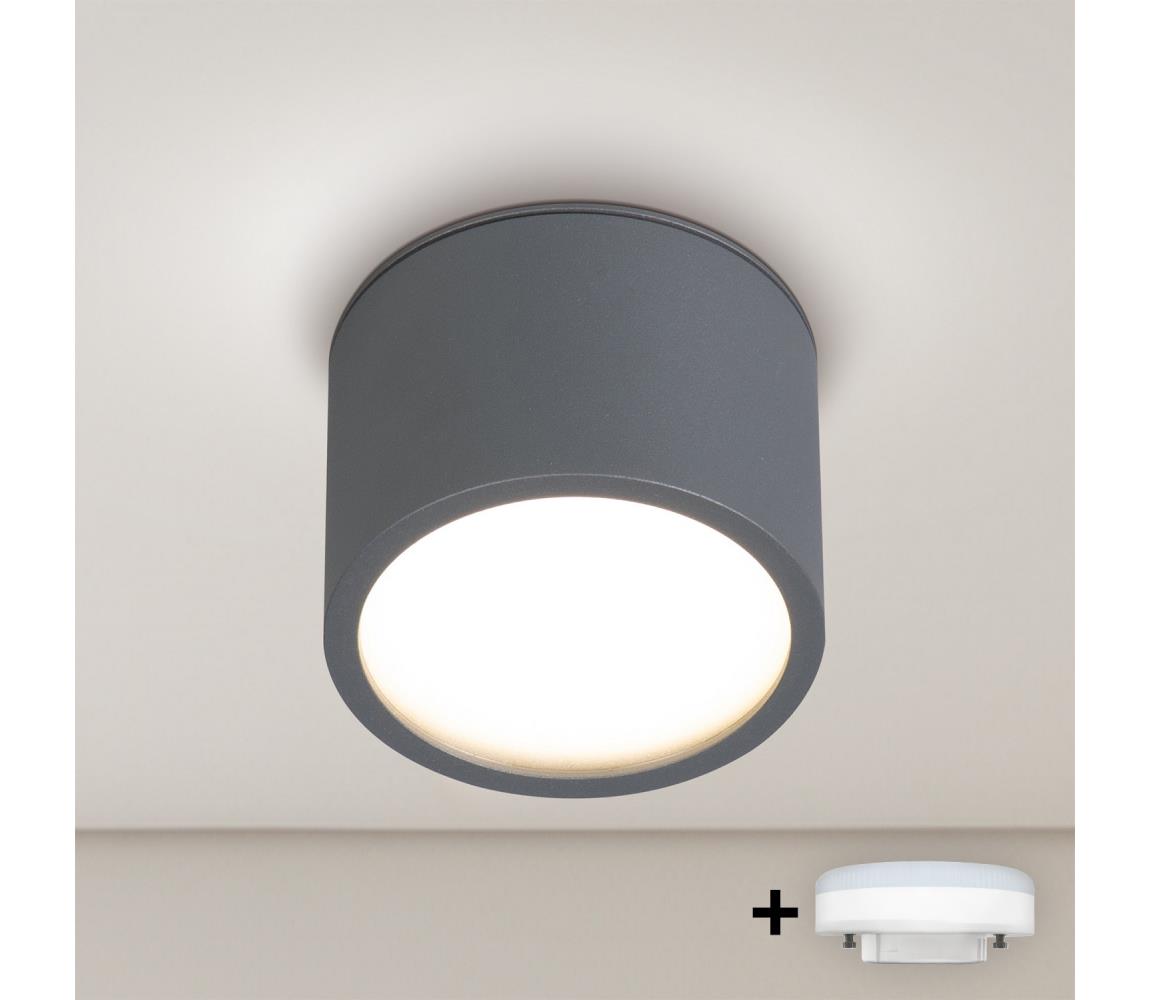 Brilagi - LED Kúpeľňové bodové svietidlo SMOOTH 1xGX53/15W/230V antracit IP65 WO-GX-03-ANT-OEM