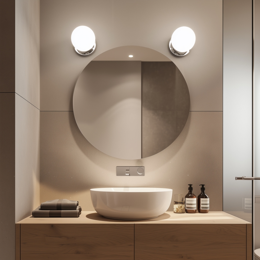 Brilagi - LED kúpeľňové nástenné svietidlo BALL LED/6W/230V 3000/4000/6500K IP44 lesklý chróm