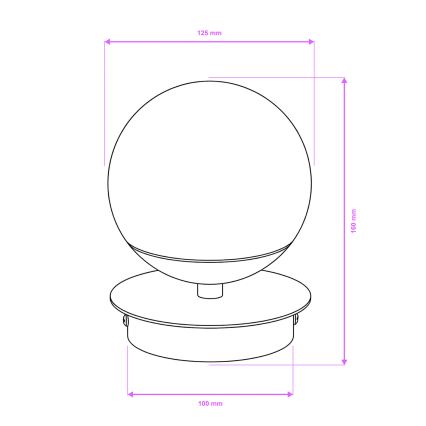 Brilagi - LED kúpeľňové nástenné svietidlo BALL LED/6W/230V 3000/4000/6500K IP44 lesklý chróm