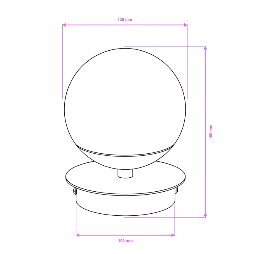 Brilagi - LED kúpeľňové nástenné svietidlo BALL LED/6W/230V 3000/4000/6500K IP44 lesklý chróm