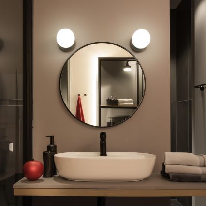 Brilagi - LED kúpeľňové nástenné svietidlo BALL LED/6W/230V 3000/4000/6500K IP44 čierna