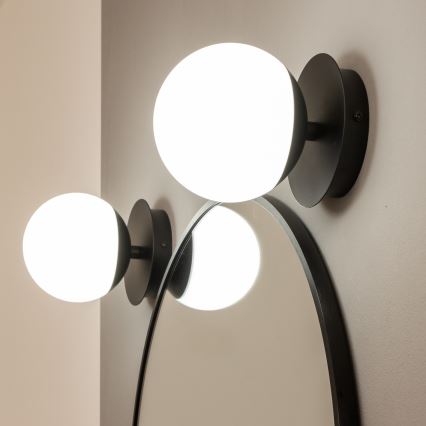 Brilagi - LED kúpeľňové nástenné svietidlo BALL LED/6W/230V 3000/4000/6500K IP44 čierna
