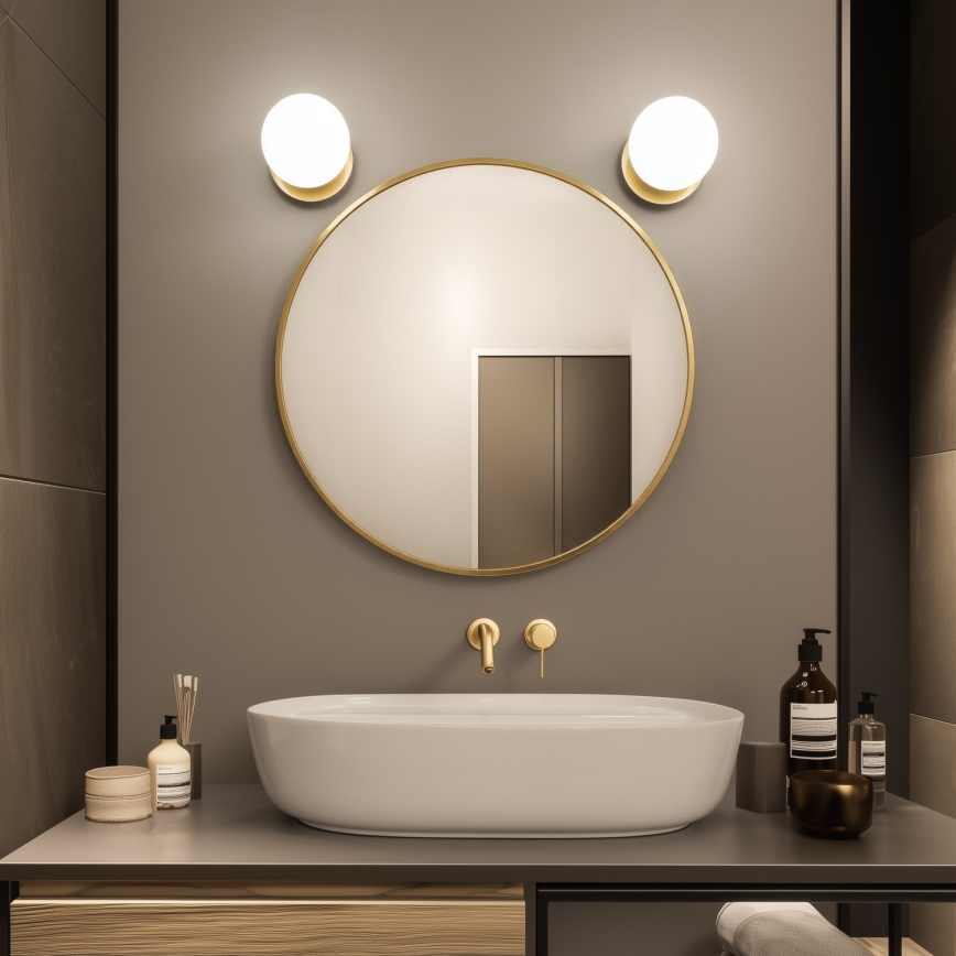 Brilagi - LED kúpeľňové nástenné svietidlo BALL LED/6W/230V 3000/4000/6500K IP44 zlaté