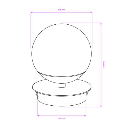 Brilagi - LED kúpeľňové nástenné svietidlo BALL LED/6W/230V 3000/4000/6500K IP44 zlaté