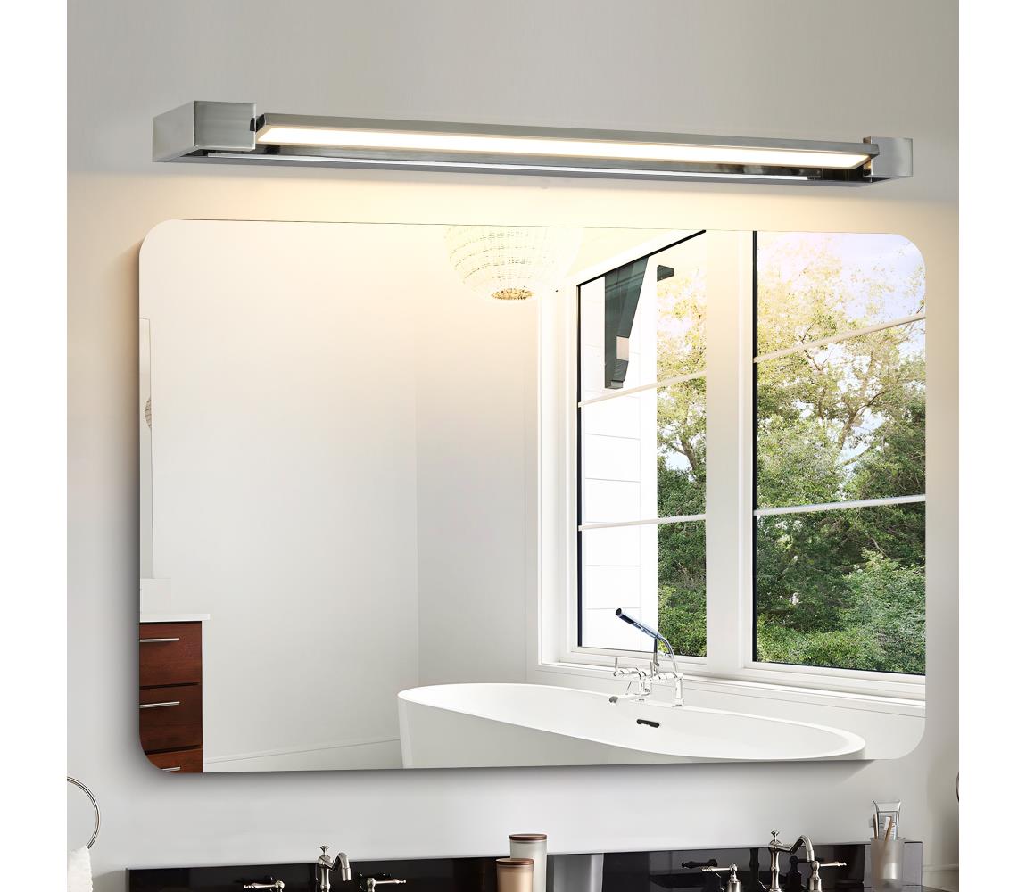 Brilagi-LED Kúpeľňové osvetlené zrkadlá AQUA LINE LED/24W/230V 90 cm IP44 lesklý chróm BRI320