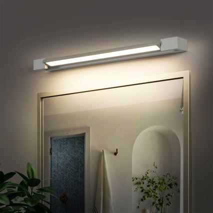 Brilagi - LED osvetlenie kúpeľňového zrkadla AQUA LINE LED/18W/230V 60 cm IP44 matný chróm CRI 90