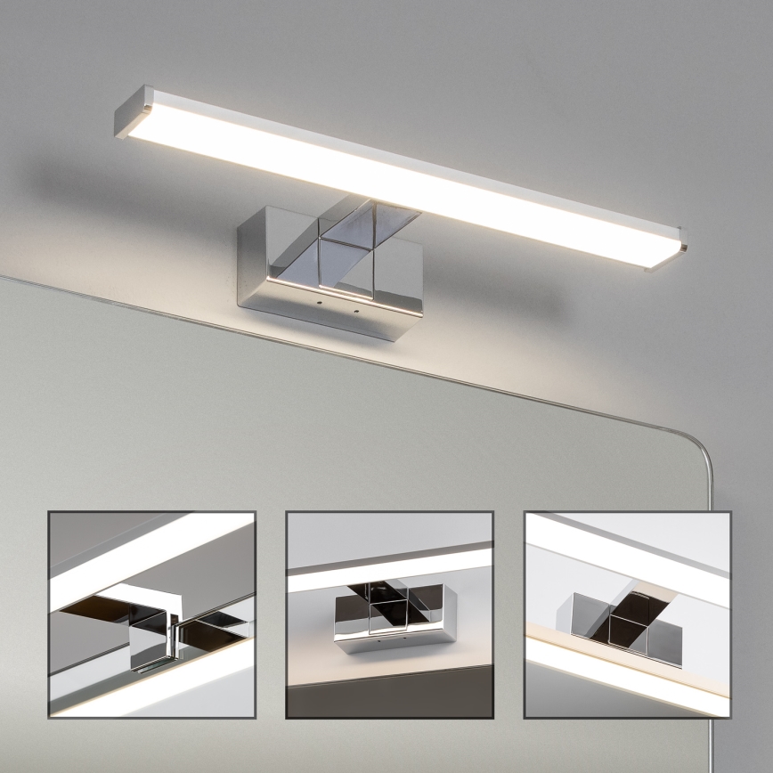 Brilagi - LED kúpeľňové osvetlenie na zrkadlo 3 v 1 VESTRA LED/8W/230V 40 cm IP44 lesklý chróm