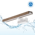 Brilagi - LED kúpeľňové osvetlenie na zrkadlo 3v1 WOODY MIRROR LED/8W/230V 40 cm IP44 biela/dub