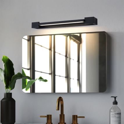 Brilagi - LED osvetlenie zrkadla do kúpeľne AQUA LINE LED/12W/230V 45 cm IP44 čierna CRI 90