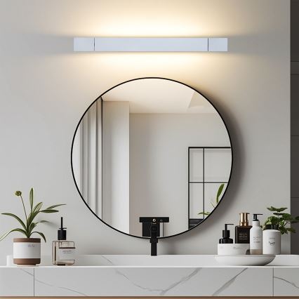 Brilagi - LED kúpeľňové osvetlenie zrkadla AQUA LINE LED/12W/230V 45 cm IP44 matný chróm CRI 90