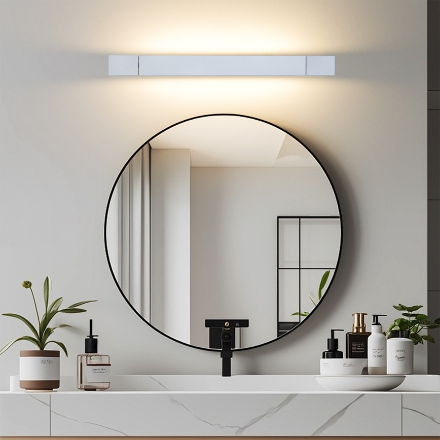 Brilagi - LED kúpeľňové osvetlenie zrkadla AQUA LINE LED/12W/230V 45 cm IP44 matný chróm CRI 90