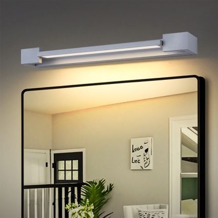 Brilagi - LED kúpeľňové osvetlenie zrkadla AQUA LINE LED/12W/230V 45 cm IP44 matný chróm CRI 90
