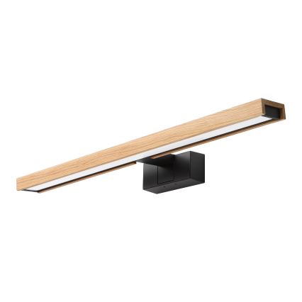 Brilagi - LED osvetlenie kúpeľňového zrkadla 3v1 WOODY MIRROR LED/12W/230V 60 cm IP44 čierna/dub