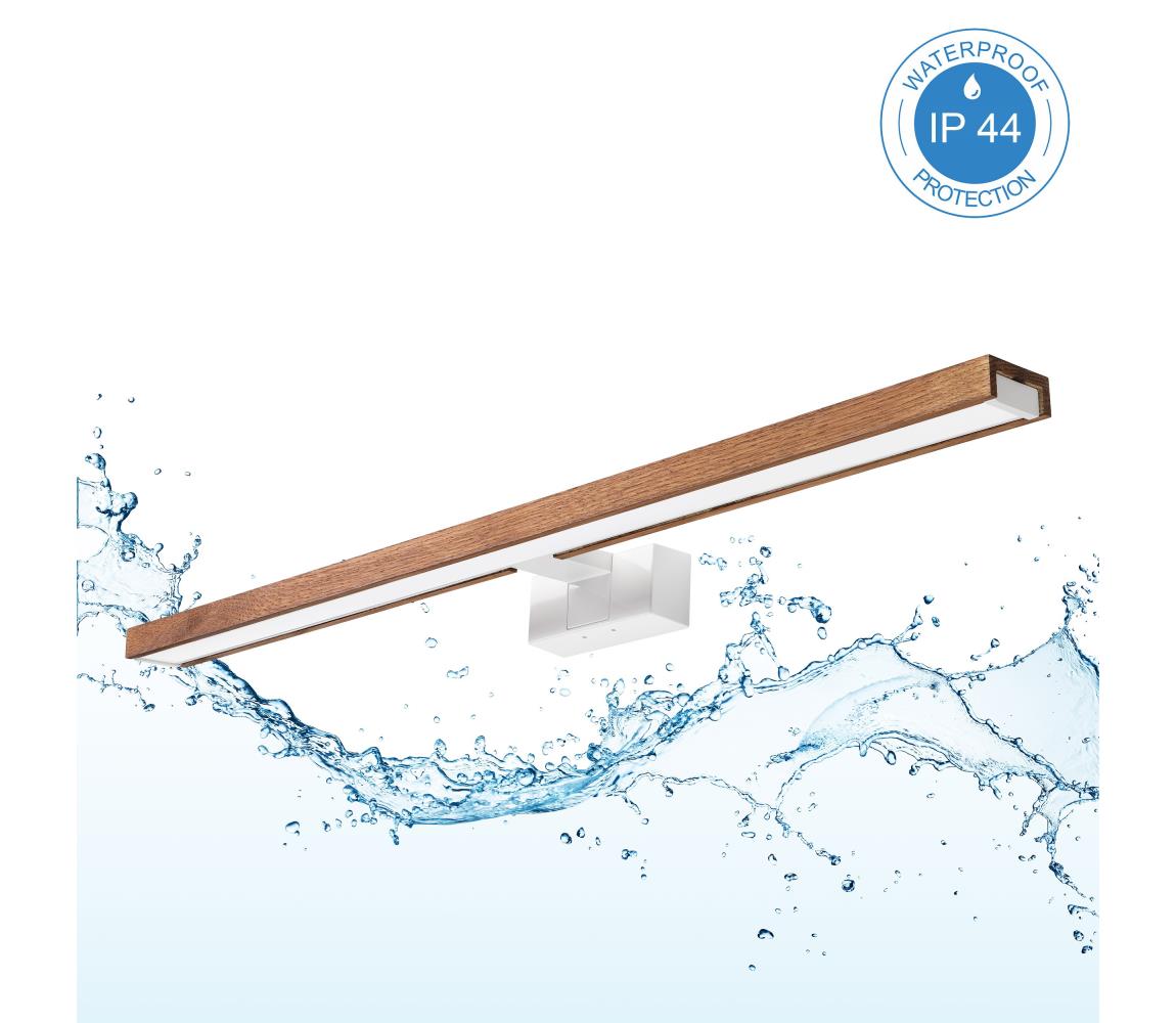 Brilagi - LED kúpeľňové osvetlenie zrkadla 3v1 WOODY MIRROR LED/15W/230V IP44 biela/dub/čerešňa 8590828018308