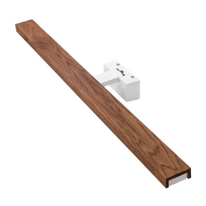 Brilagi - LED kúpeľňové osvetlenie zrkadla 3v1 WOODY MIRROR LED/15W/230V 80 cm IP44 biela/dub čerešňa